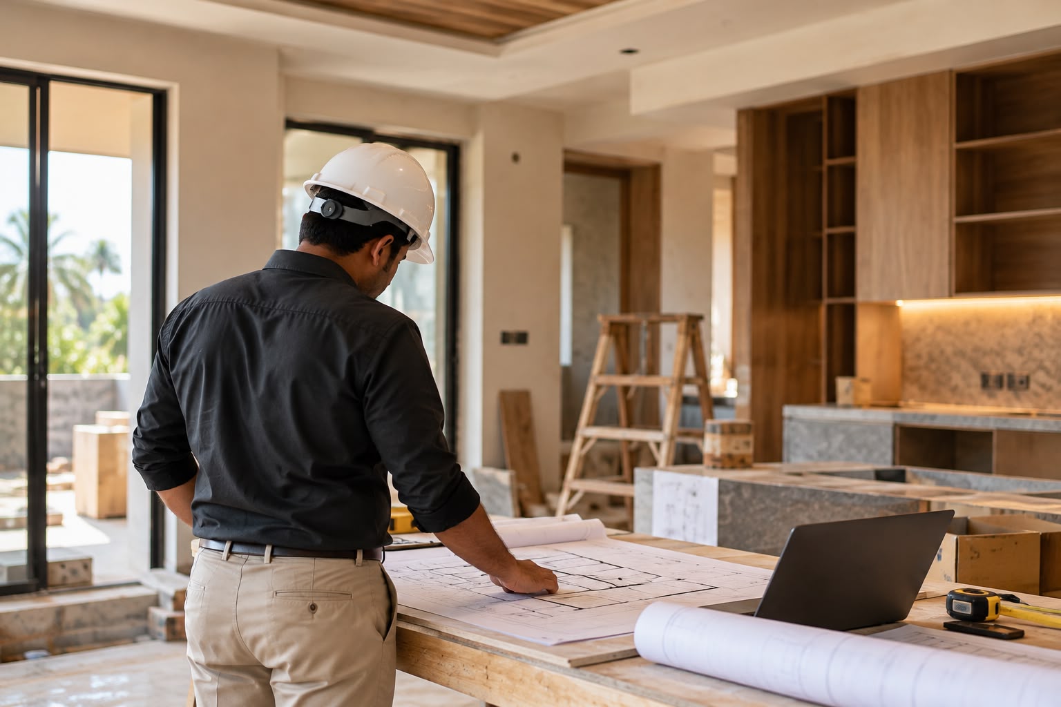 Construction project management and site supervision by Designs R Us, Kerala